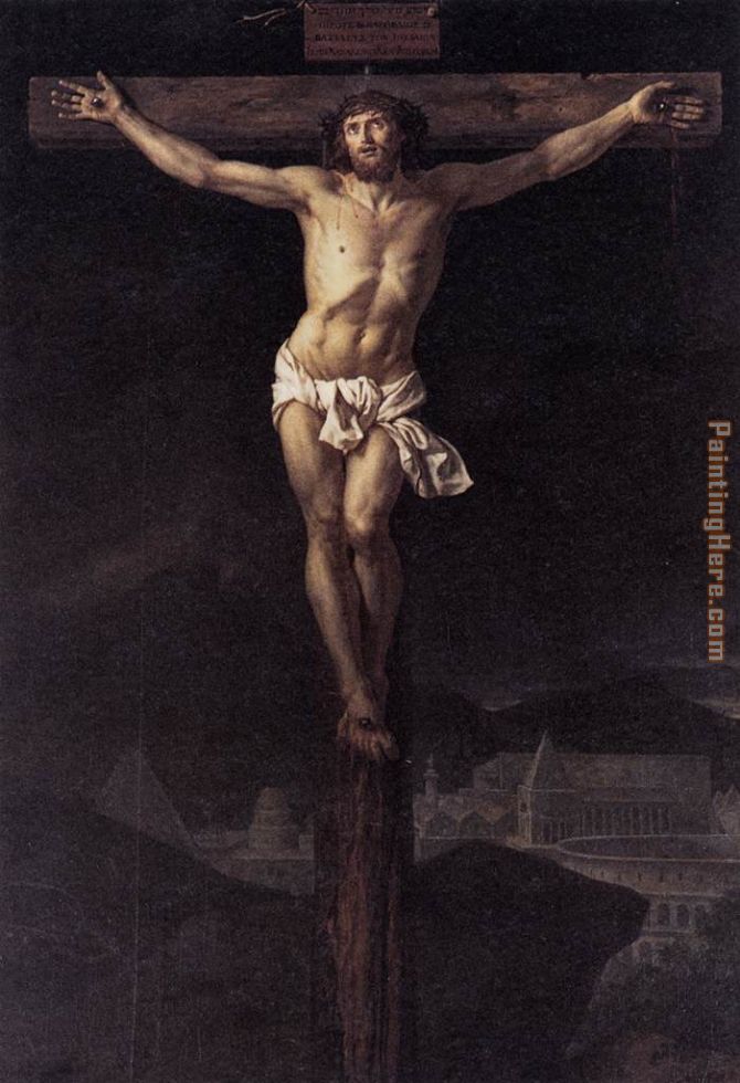 Christ on the Cross painting - Jacques-Louis David Christ on the Cross art painting